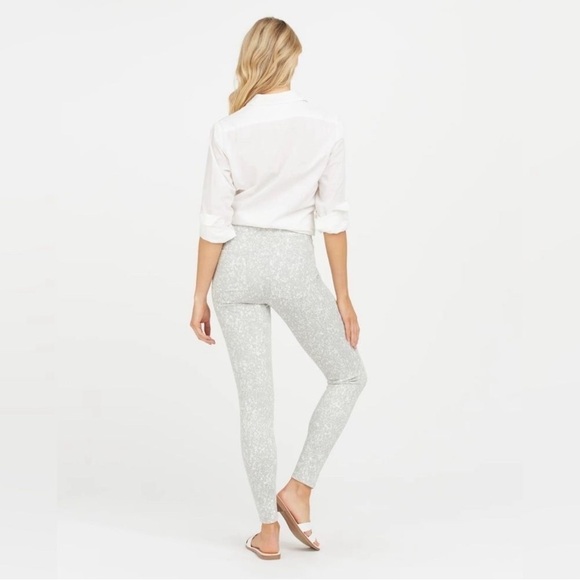 Spanx Ankle Jean-ish Legging Speckled Grey Size XL Women - Picture 3 of 13